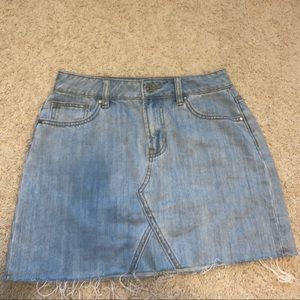 pacsun jean skirt